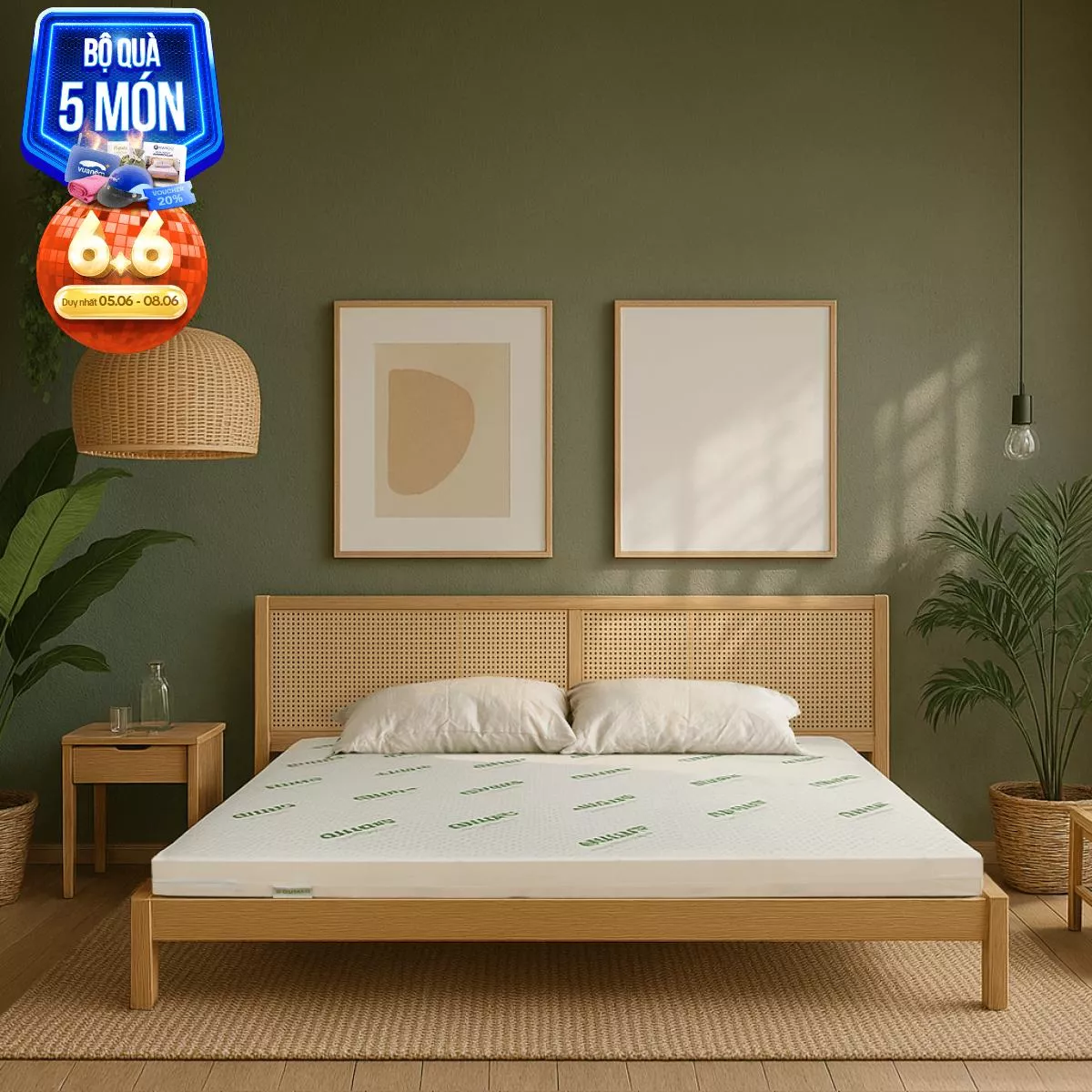 Nệm cao su thiên nhiên Gummi Classic thế hệ mới dày 5/10/15cm - Ảnh 2