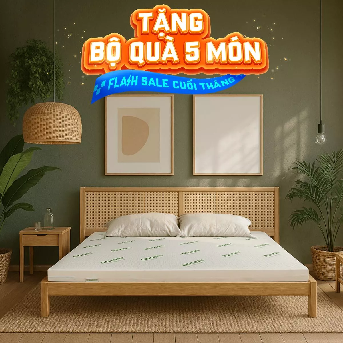 Nệm cao su thiên nhiên Gummi Classic thế hệ mới dày 5/10/15cm - Ảnh 2