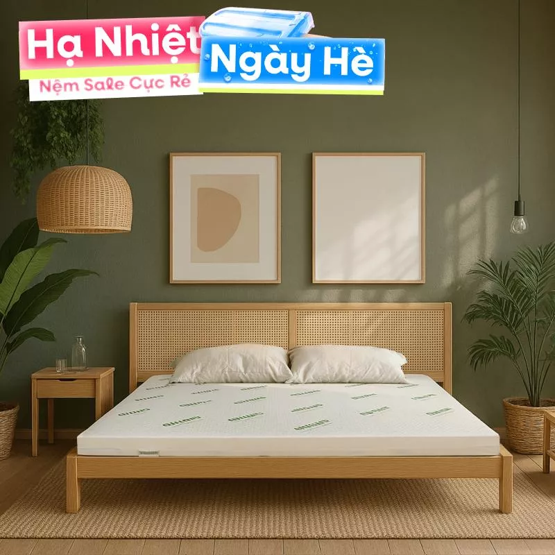 Nệm cao su thiên nhiên Gummi Classic thế hệ mới dày 5/10/15cm - Ảnh 2