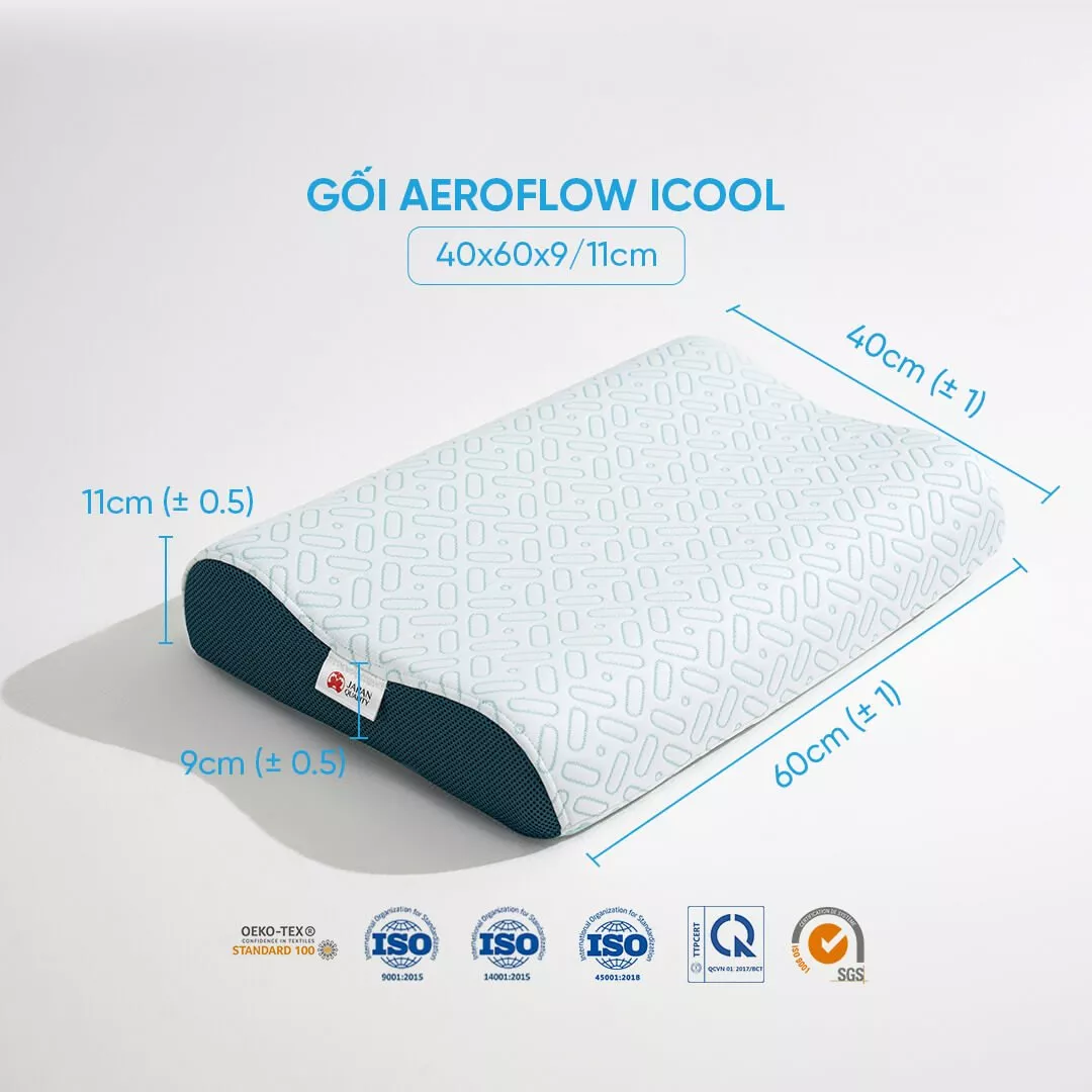 Gối Aeroflow iCool làm mát công thái học - Ảnh 2