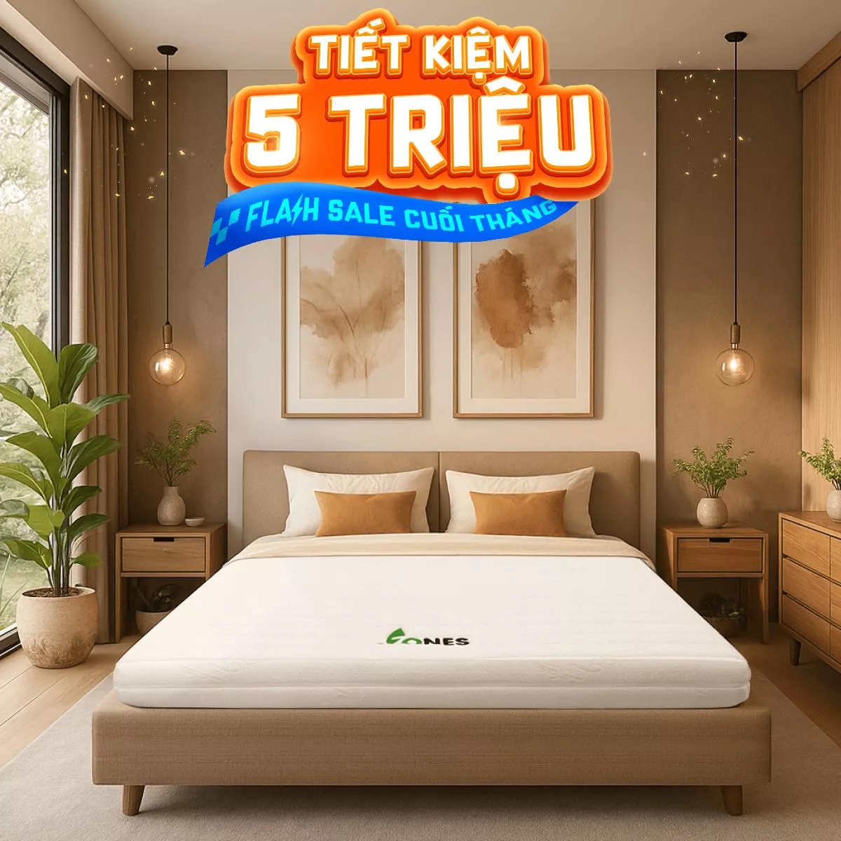 Nệm cao su Gummi 7zones nhập khẩu dày 12cm - Ảnh 2