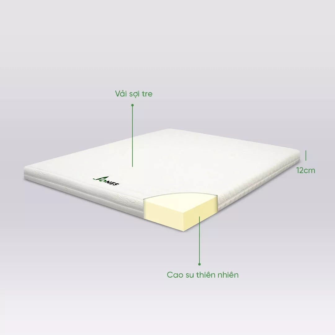 Nệm cao su Gummi 7zones nhập khẩu dày 12cm - Ảnh 3