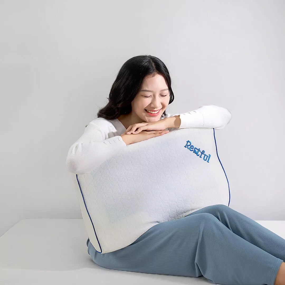 Gối foam Doona Restful công thái học giảm đau cổ vai gáy - Ảnh 8