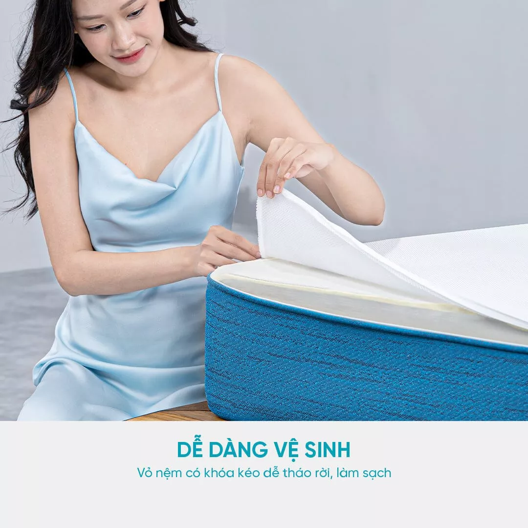 Nệm foam Nhật Bản Aeroflow Pride bảo vệ cột sống dày 22cm - Ảnh 5