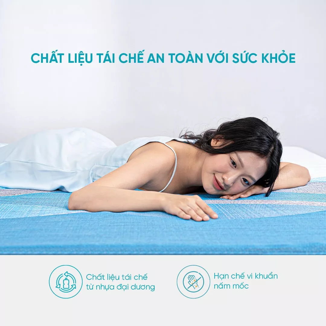 Nệm foam Nhật Bản Aeroflow Pride bảo vệ cột sống dày 22cm - Ảnh 9