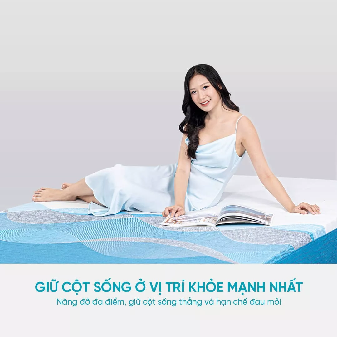 Nệm foam Nhật Bản Aeroflow Pride bảo vệ cột sống dày 22cm - Ảnh 10
