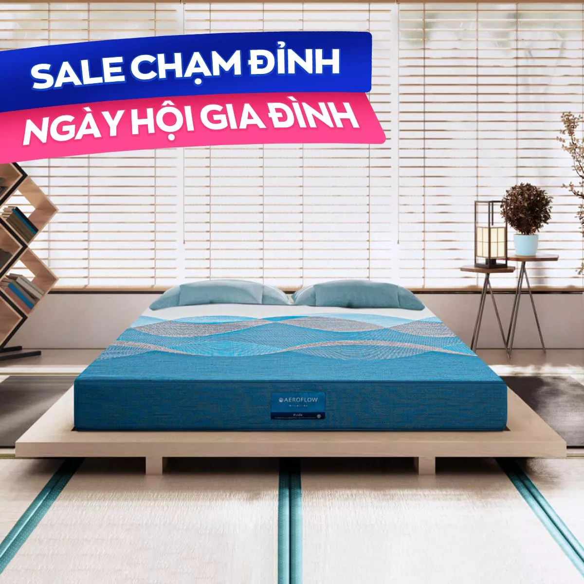 Nệm foam Nhật Bản Aeroflow Pride bảo vệ cột sống dày 22cm - Ảnh 2