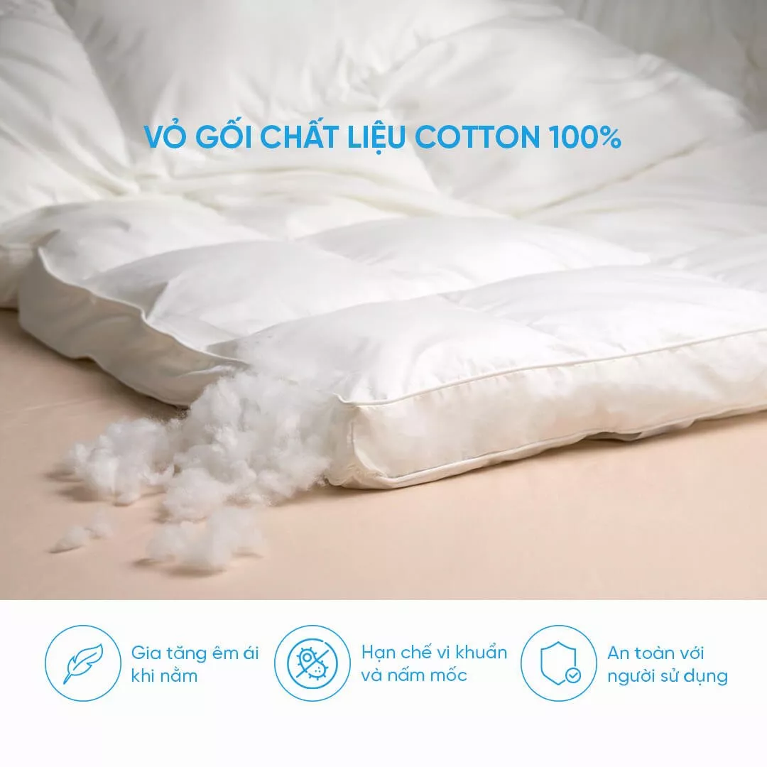 Topper lông vũ nhân tạo Doona Microfiber êm ái - Ảnh 5