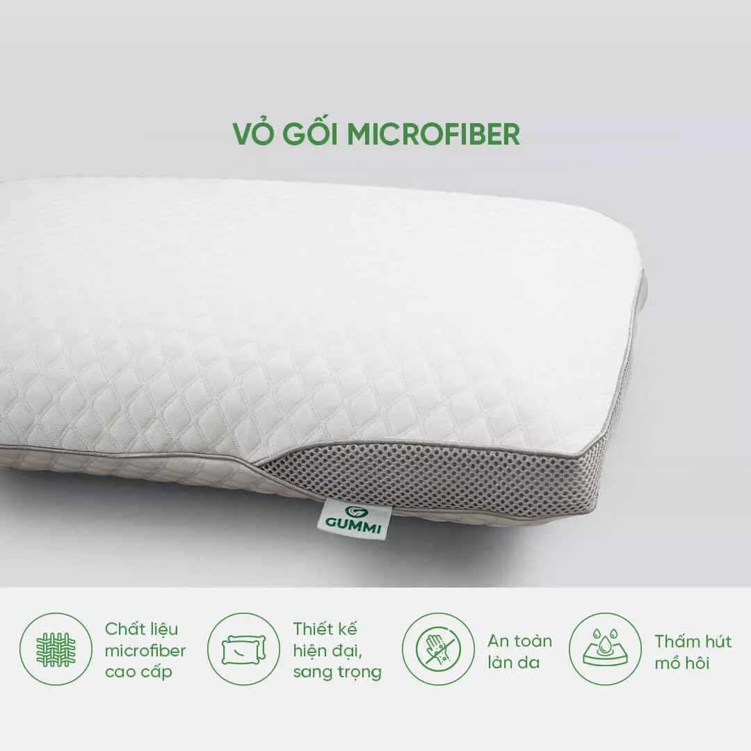 Gối cao su Gummi Standard 100% thiên nhiên thoáng khí - Ảnh 4