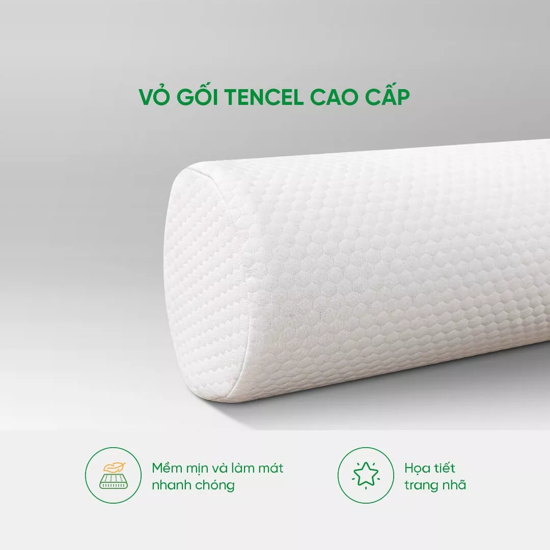 Gối ôm Cao su Gummi Body 100% thiên nhiên thoáng mát - Ảnh 4