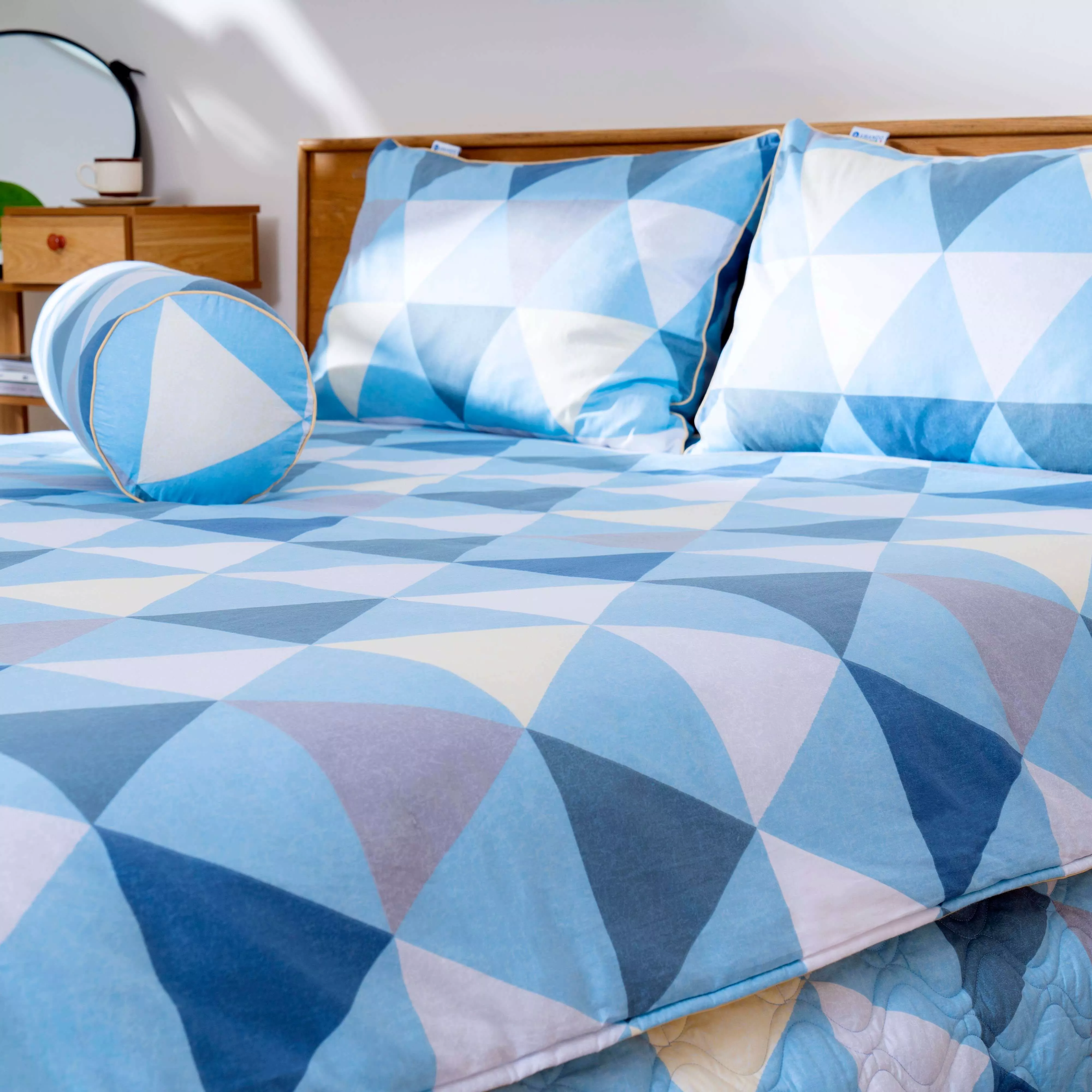 Bộ chăn ga phủ cotton Amando Dream 5 chi tiết - Ảnh 4