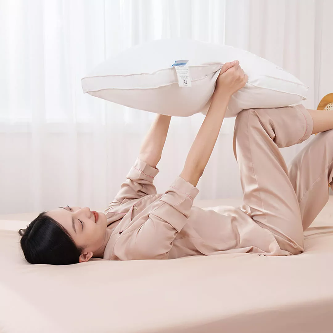 Gối lông vũ Doona Sandwich cao cấp kháng khuẩn - Ảnh 9