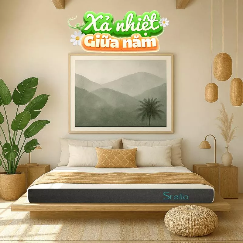 Nệm cao su đa tầng Kim Cương Stella dày 15cm - Ảnh 2