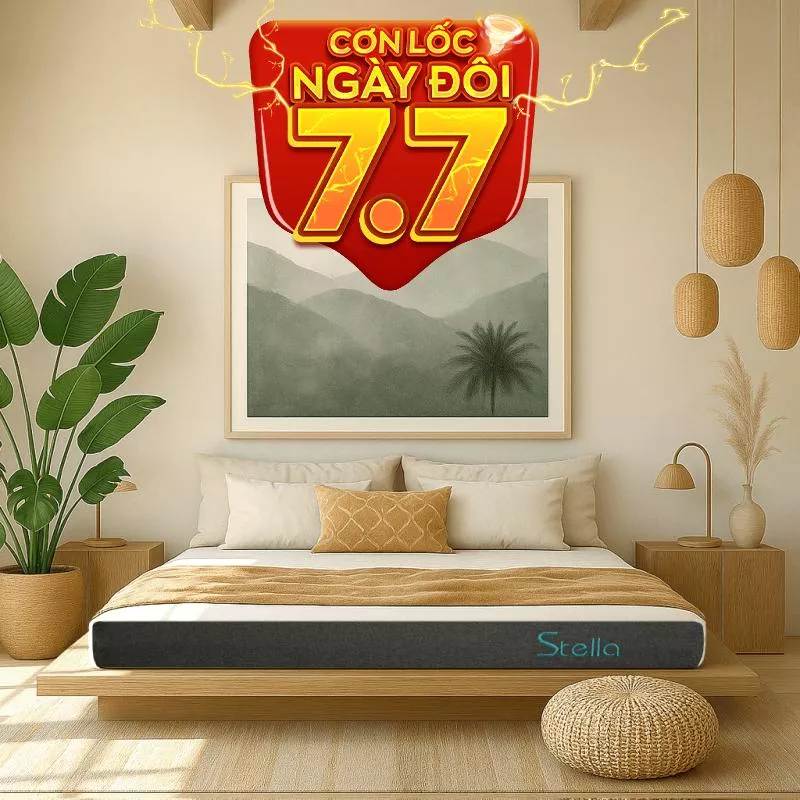 Nệm cao su đa tầng Kim Cương Stella dày 15cm - Ảnh 2
