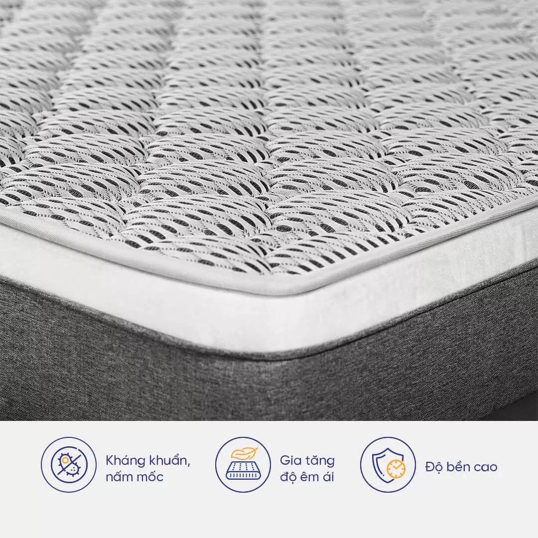 Nệm cao su đa tầng Kim Cương Erica Smart Tech dày 15cm - Ảnh 4