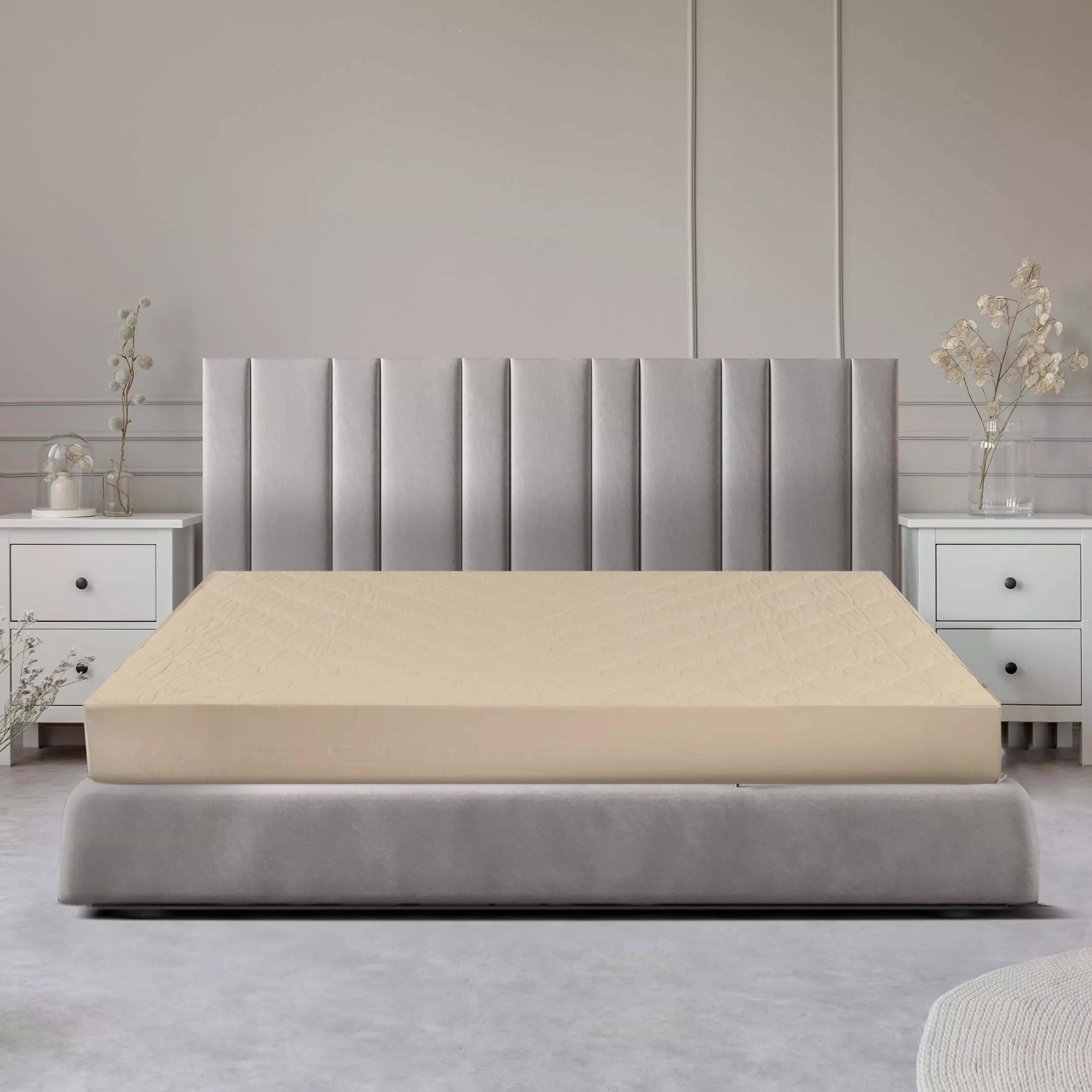 Bộ ga chun chần bốn mùa Everon 4 chi tiết màu ESM23012 - Ảnh 3