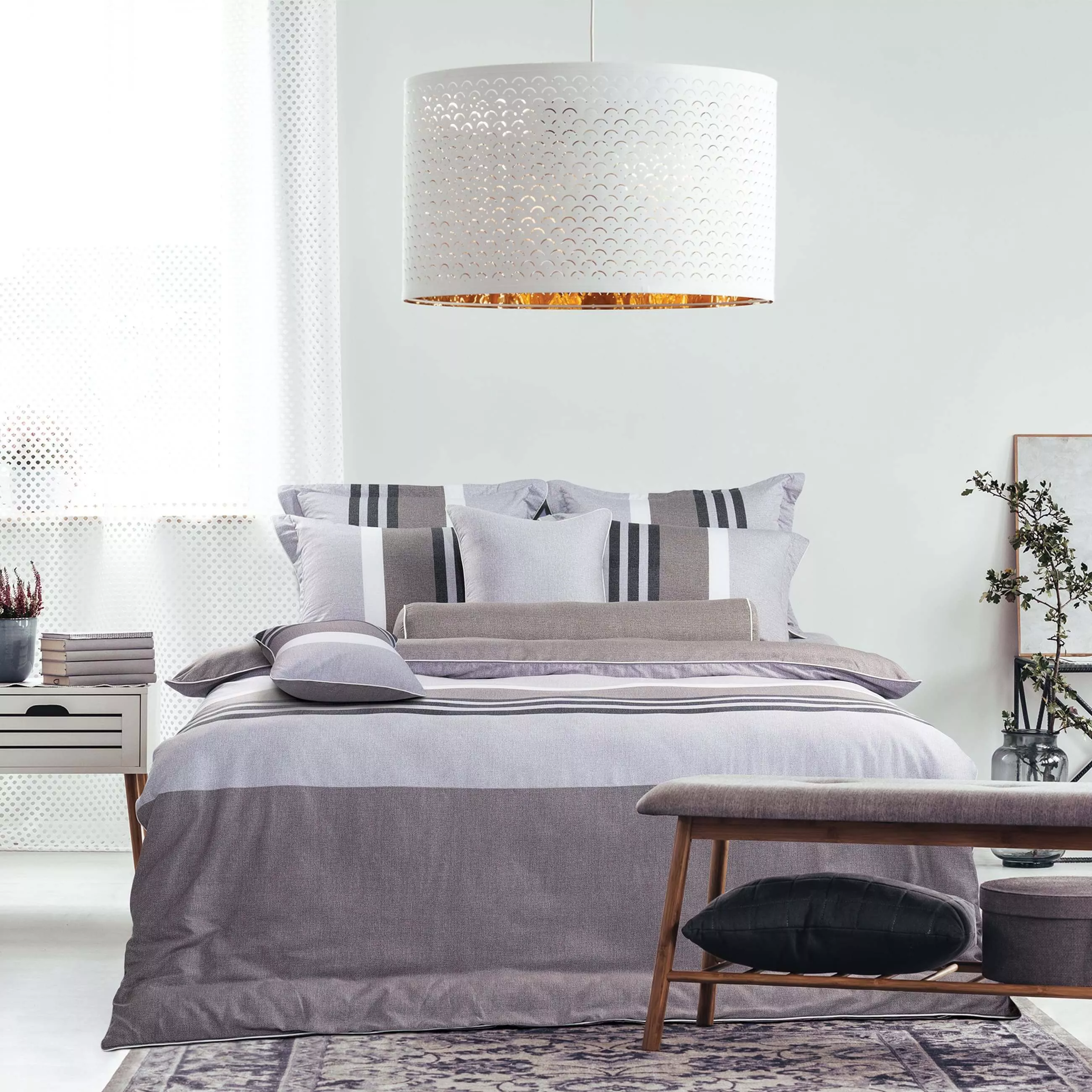 Bộ Ga chun chần Everon tencel bốn mùa 4 chi tiết màu EPM23064 - Ảnh 2