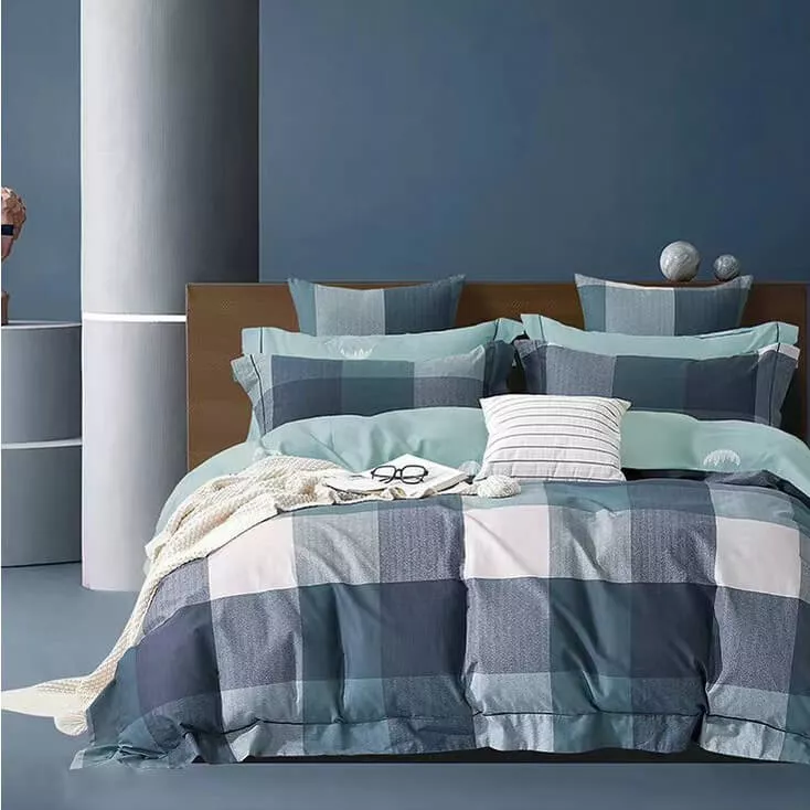 Bộ Ga chun vỏ chăn AMD Lily họa tiết 5 chi tiết - Ảnh 3