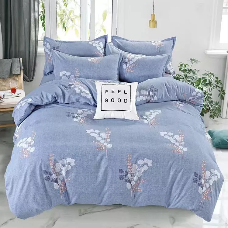 Bộ Ga chun vỏ chăn AMD Lily họa tiết 5 chi tiết - Ảnh 2