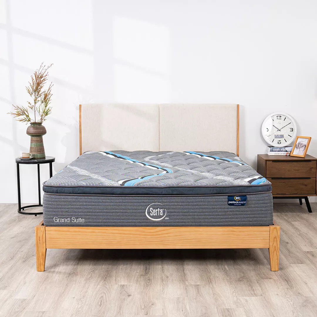 (Phiên bản giới hạn) Nệm lò xo Serta Perfect Sleeper Grand Suite cao cấp kháng khuẩn dày 30cm - Ảnh 2