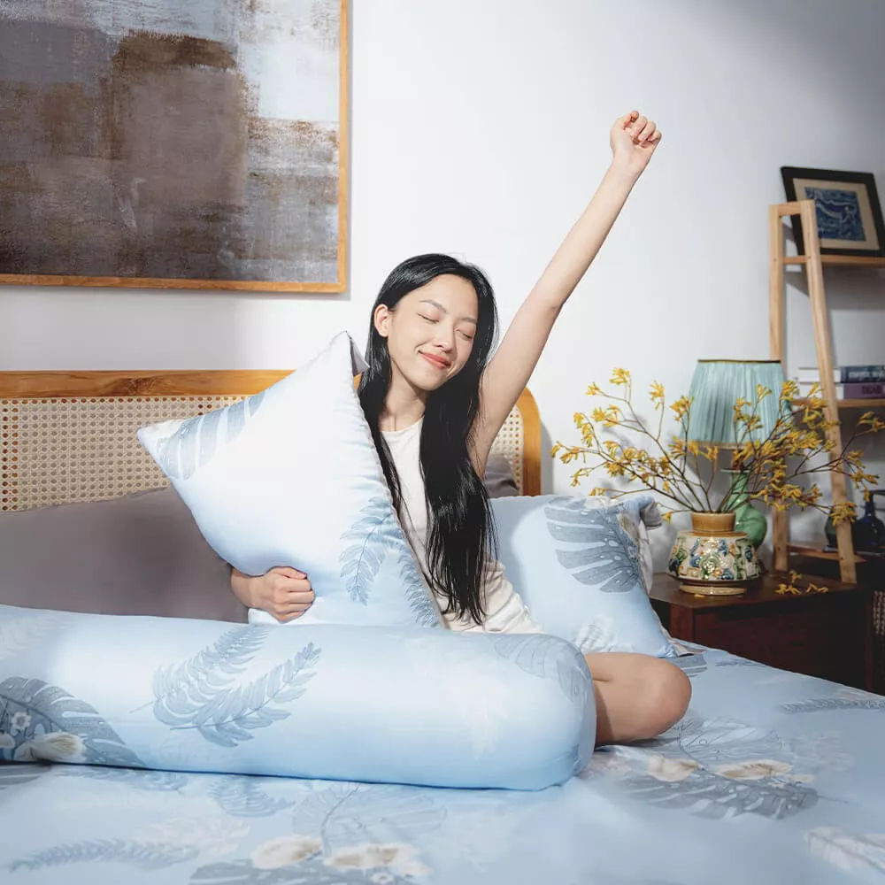 Bộ ga chun Lụa tencel cao cấp Amando Bliss 4 chi tiết mã TC004 - Ảnh 2