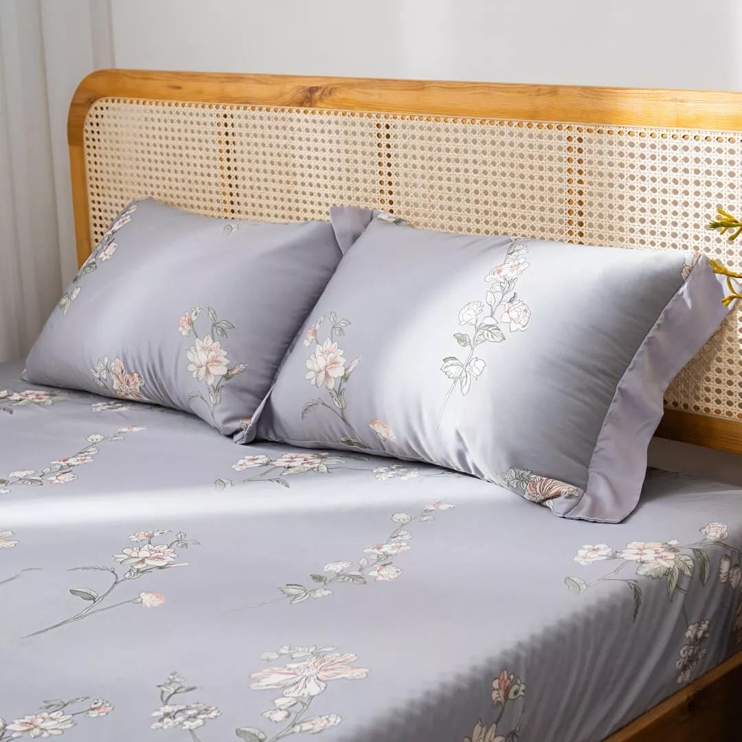 Bộ ga chun Lụa tencel cao cấp Amando Bliss 4 chi tiết mã TC005 - Ảnh 2