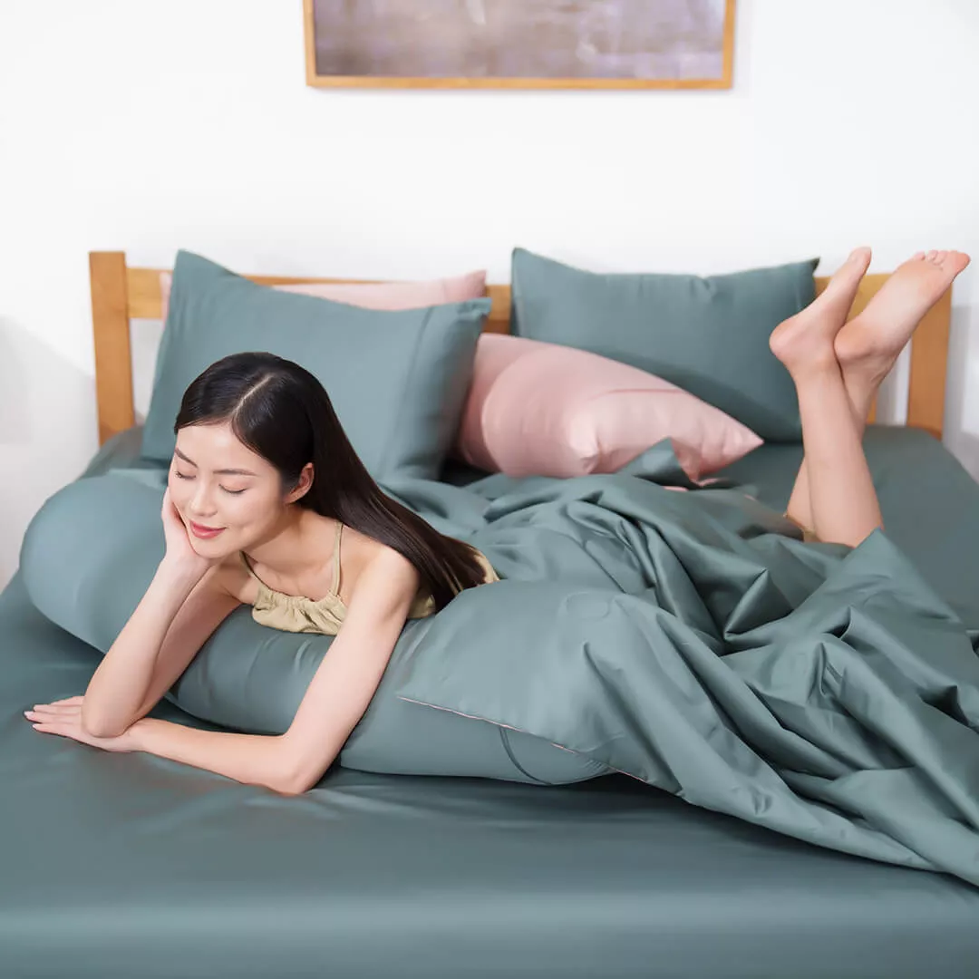 Bộ Ga chun Cotton satin AMD The Essentials Đơn sắc 4 chi tiết - Ảnh 6