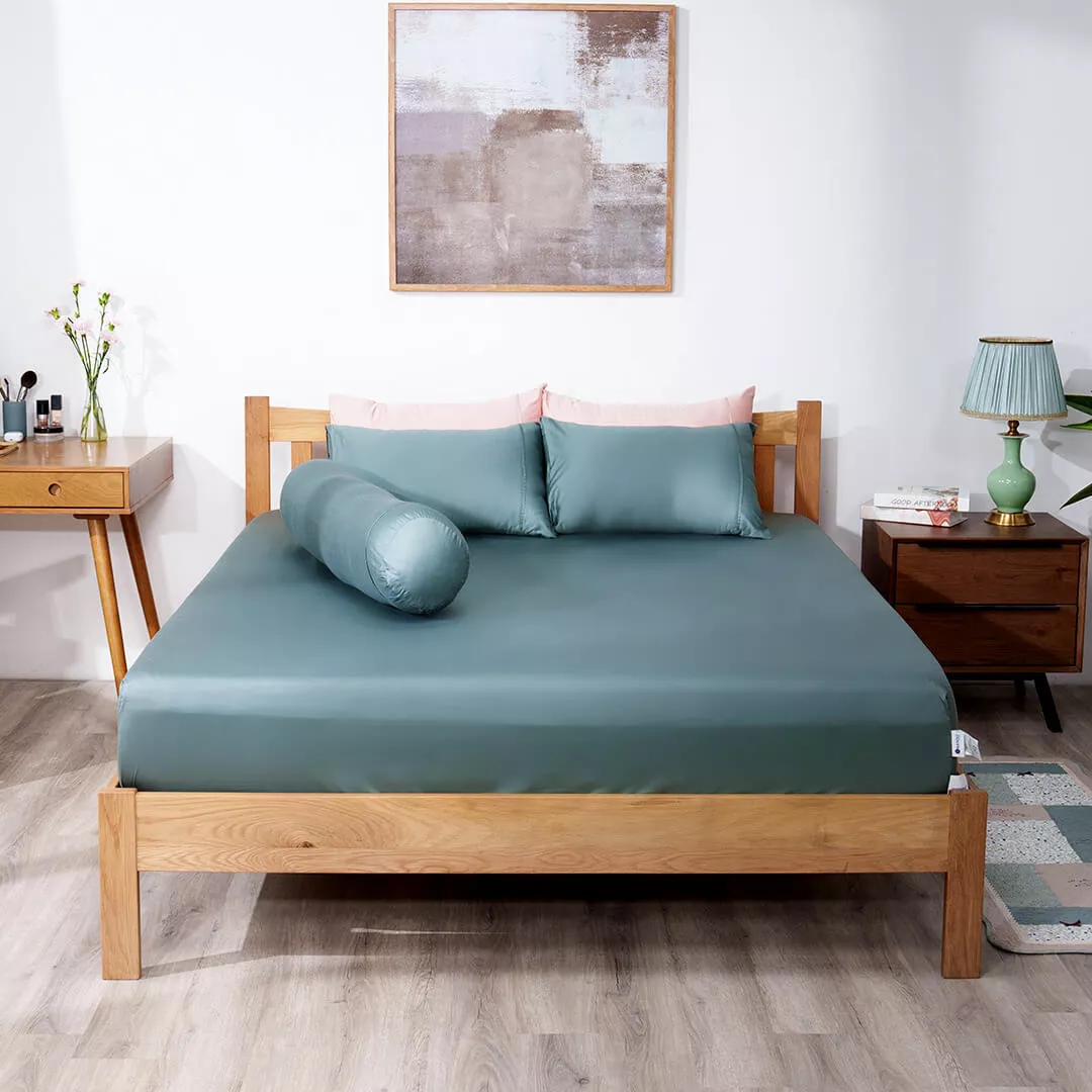 Bộ Ga chun Cotton satin AMD The Essentials Đơn sắc 4 chi tiết - Ảnh 3