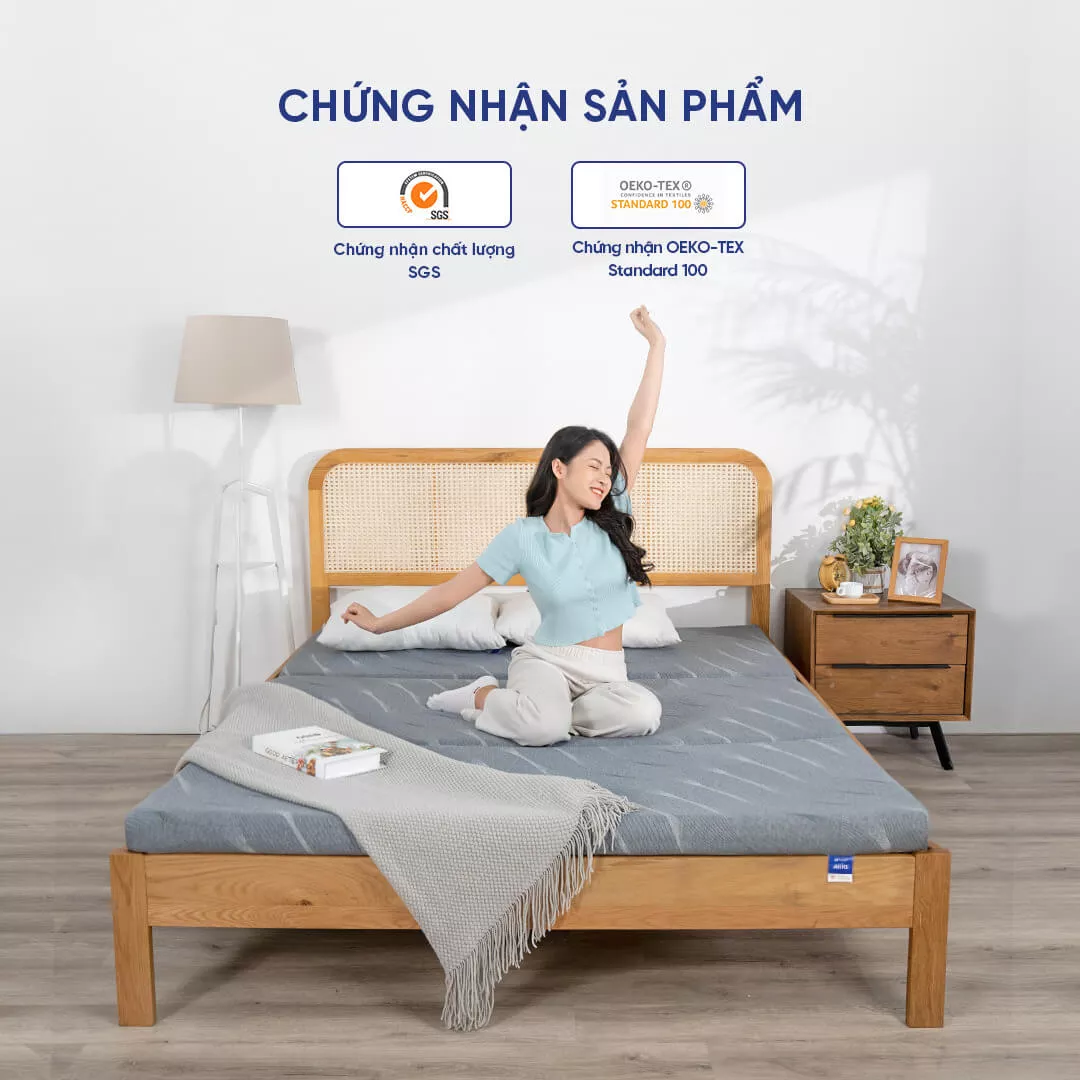 Nệm foam Goodnight Akita gấp 3 dày 8cm - Ảnh 13