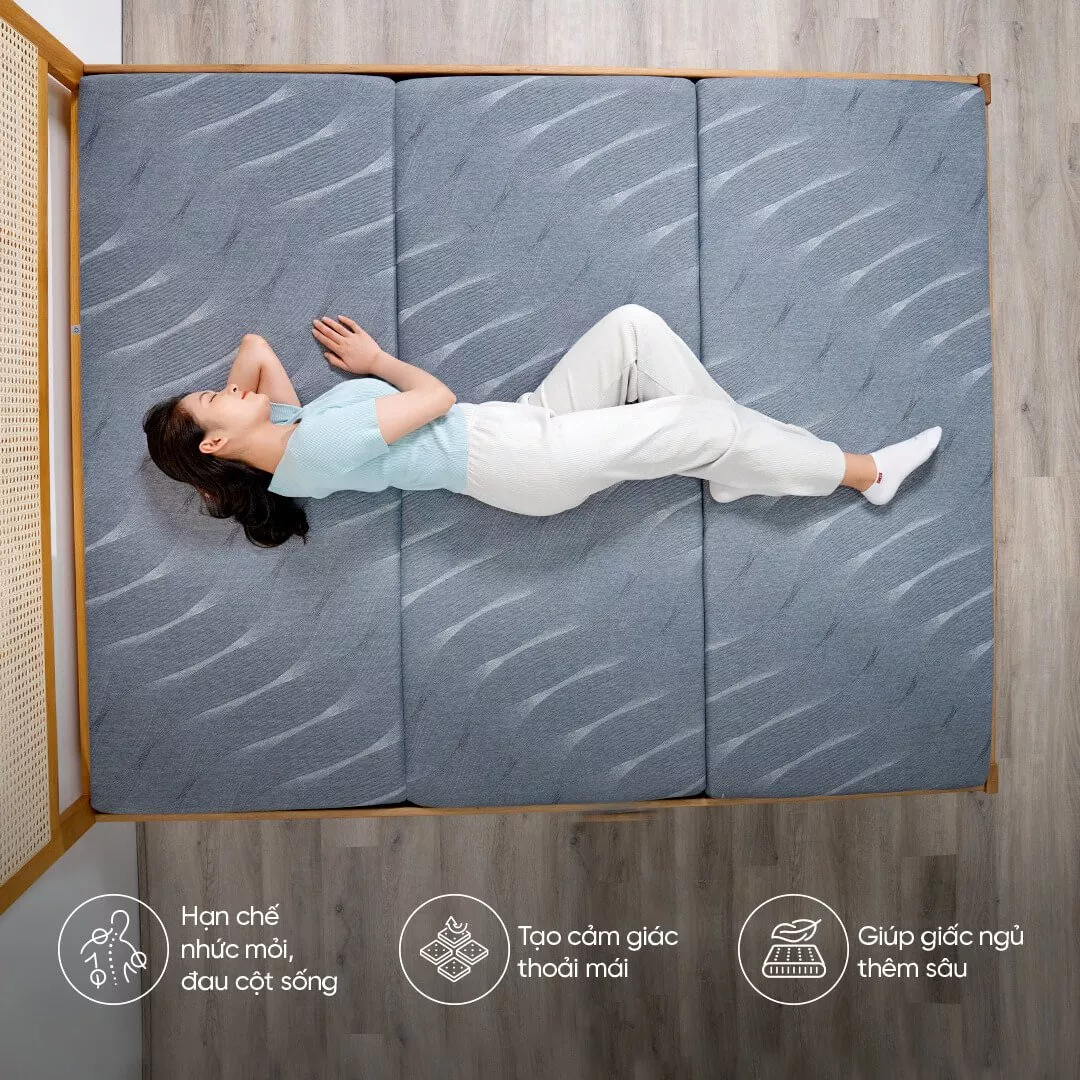 Nệm foam Goodnight Akita gấp 3 dày 8cm - Ảnh 5