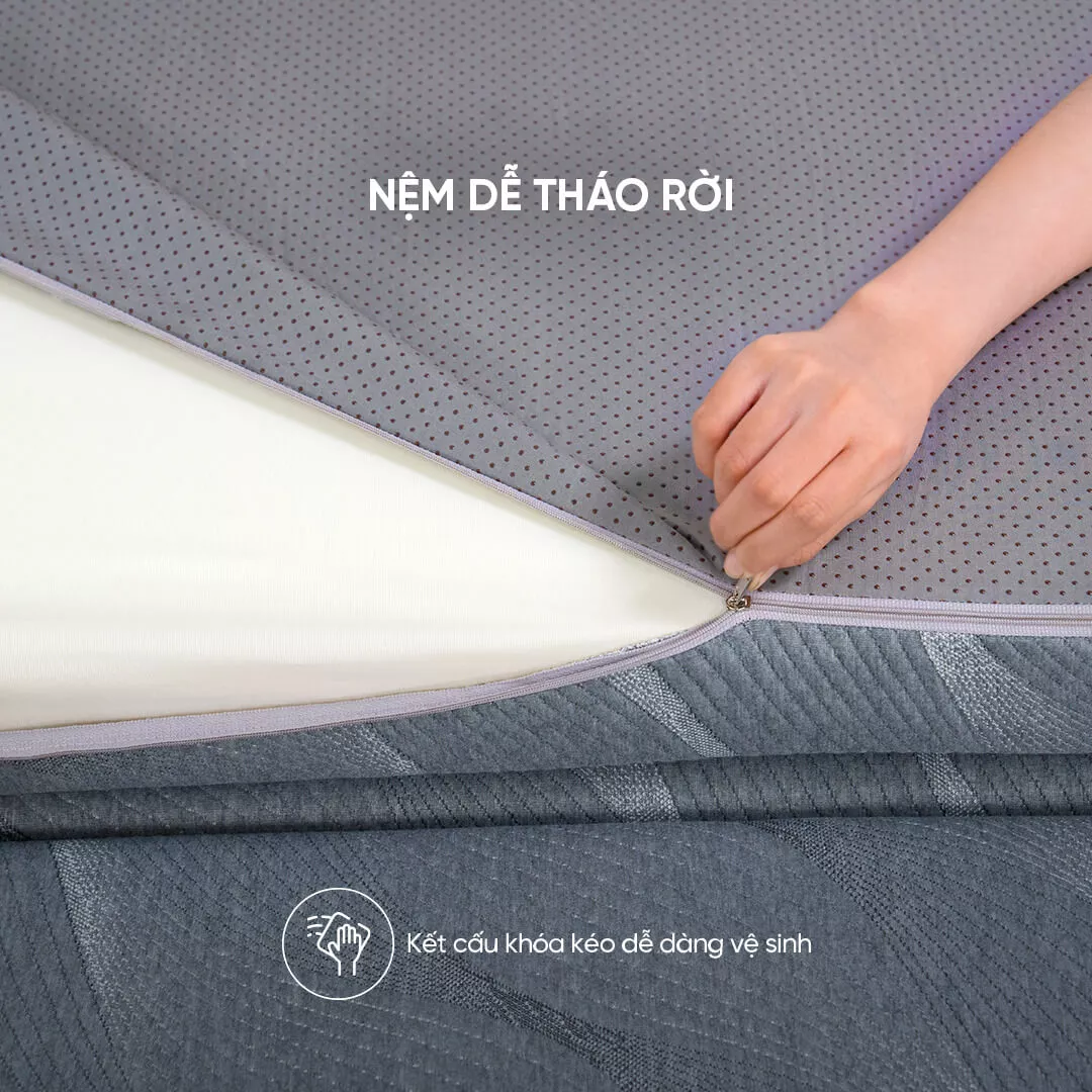 Nệm foam Goodnight Akita gấp 3 dày 8cm - Ảnh 6