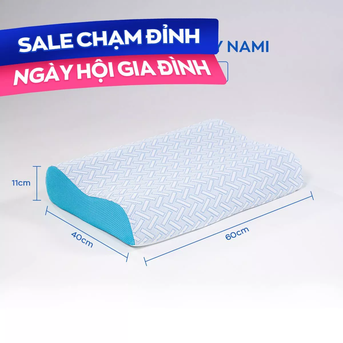 Gối foam Comfy Nami công thái học (BST Ngủ Mát) - Ảnh 2