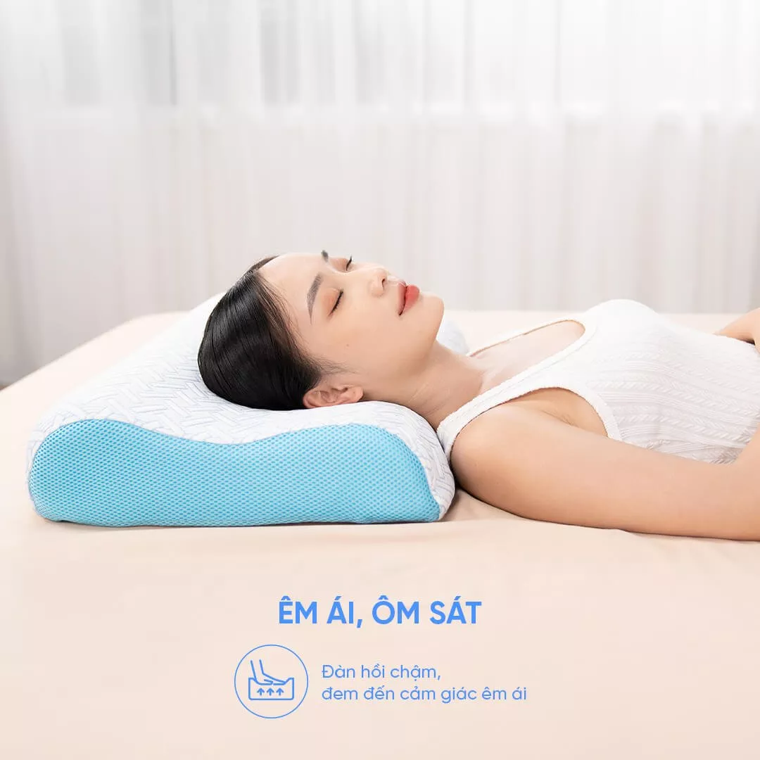 Gối foam Comfy Nami công thái học (BST Ngủ Mát) - Ảnh 6