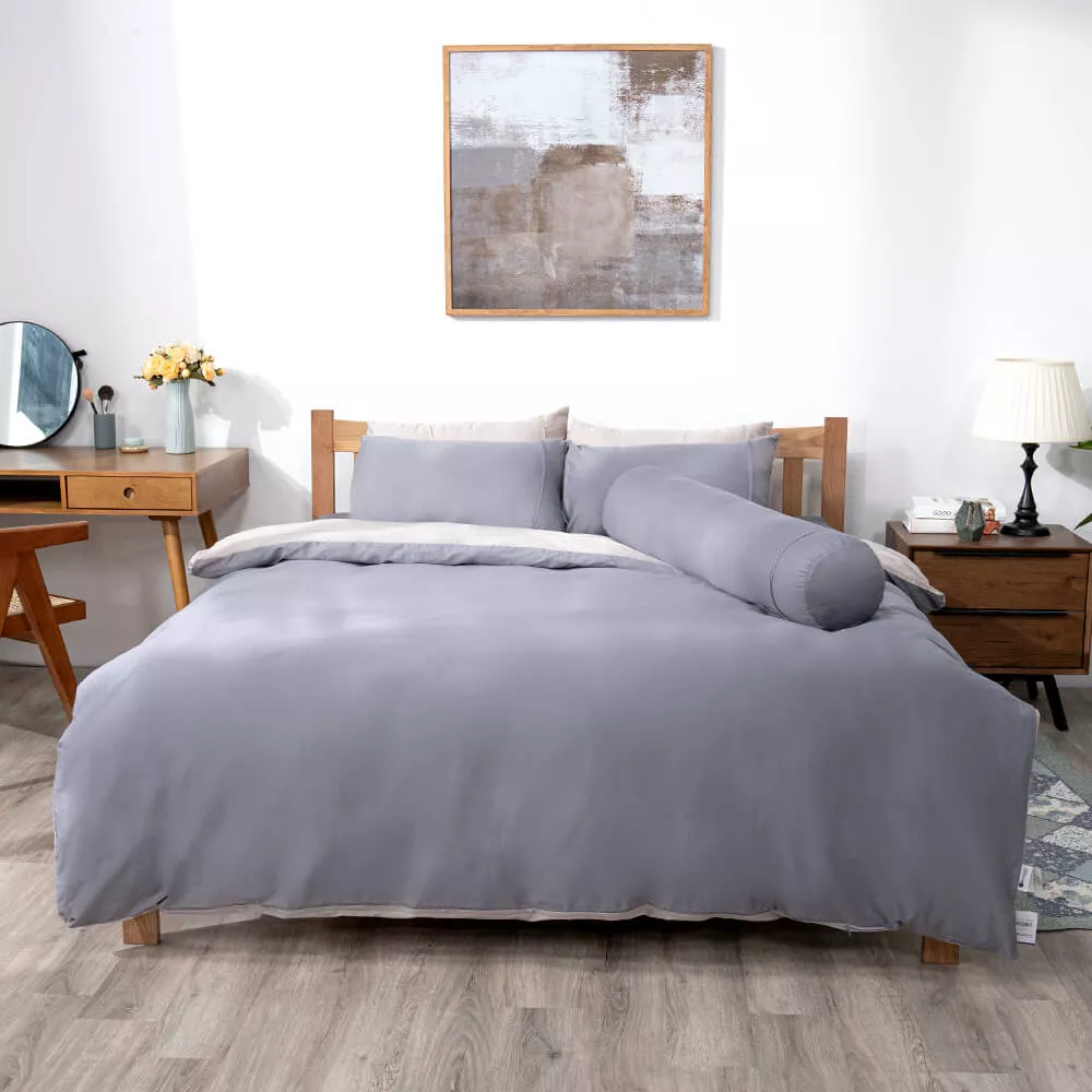 Vỏ chăn Cotton satin AMD The Essentials Đơn Sắc 3 màu - Ảnh 3