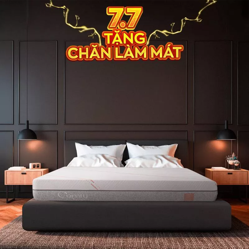 Nệm foam Comfy Lux 1.0 cao cấp kháng khuẩn kép dày 20cm - Ảnh 2