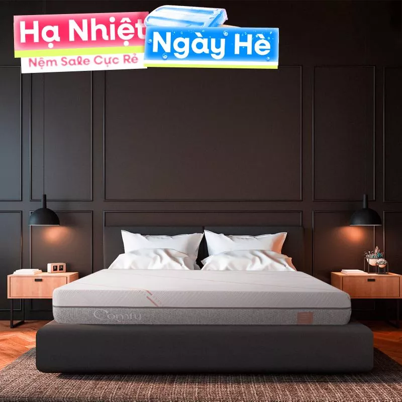 Nệm foam Comfy Lux 1.0 cao cấp kháng khuẩn kép dày 20cm - Ảnh 2