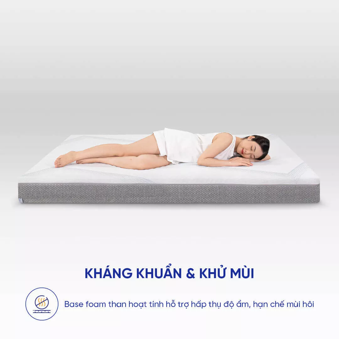 Nệm foam Comfy Cloud 3.0 cân bằng trọng lực dày 18cm - Ảnh 6