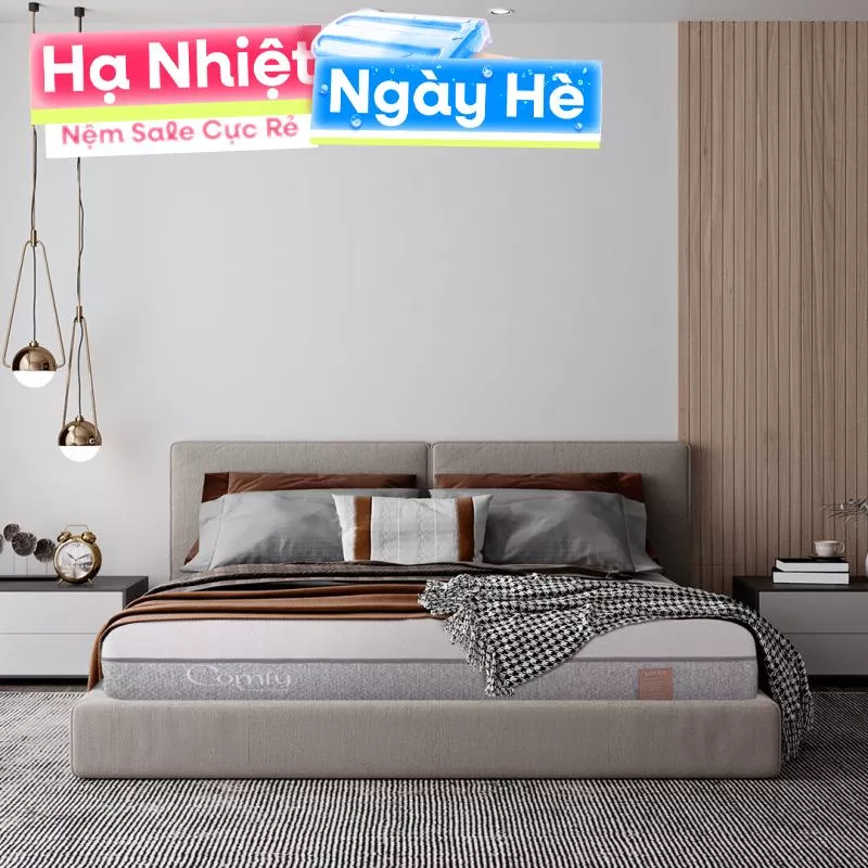 Nệm foam Comfy Lux 2.0 cao cấp kháng khuẩn kép dày 22cm - Ảnh 2