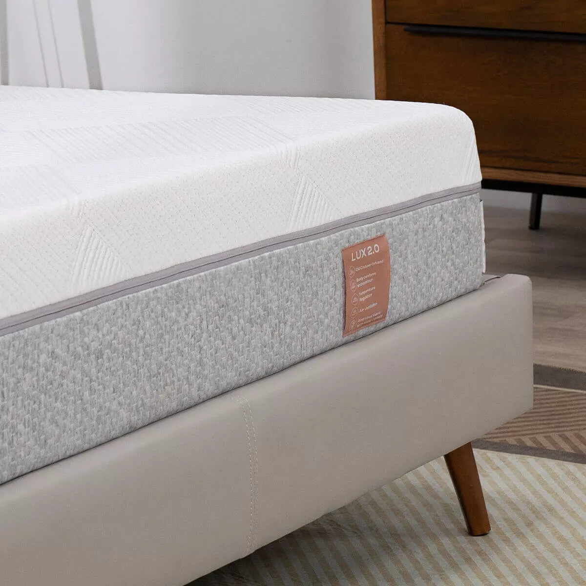 Nệm foam Comfy Lux 2.0 cao cấp kháng virus dày 22cm - Ảnh 12