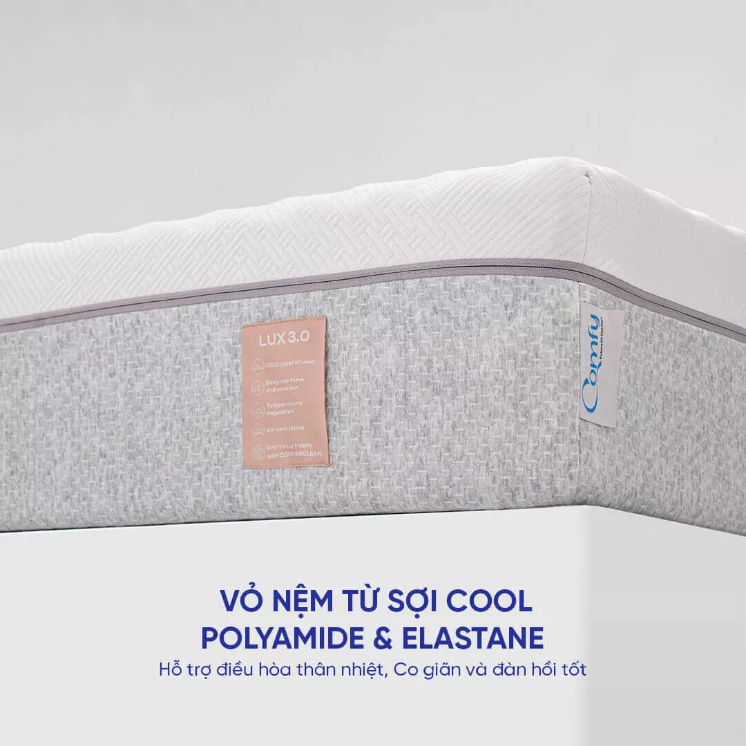 Nệm foam Comfy Lux 3.0 cao cấp tương thích toàn diện dày 25cm - Ảnh 10
