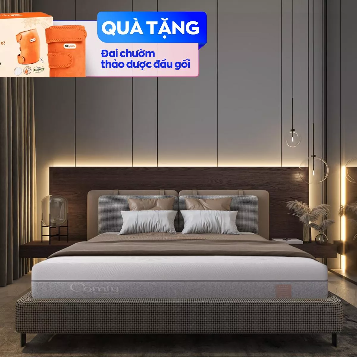 Nệm foam Comfy Lux 3.0 cao cấp tương thích toàn diện dày 25cm - Ảnh 2