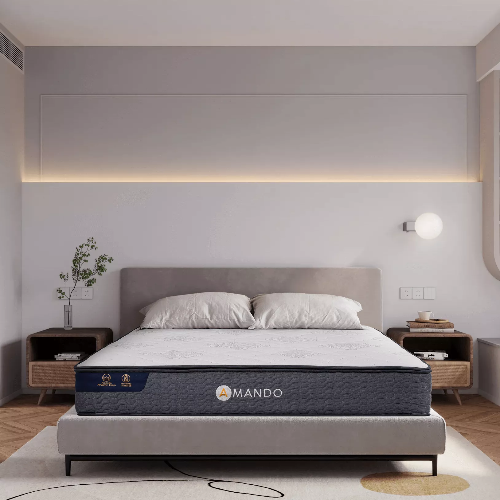 Nệm lò xo Amando Elite Original túi độc lập tiêu chuẩn khách sạn 5 sao dày 23cm - Ảnh 2