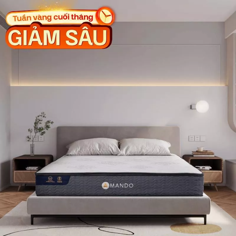 Nệm lò xo Amando Elite Original túi độc lập tiêu chuẩn khách sạn 5 sao dày 23cm - Ảnh 2
