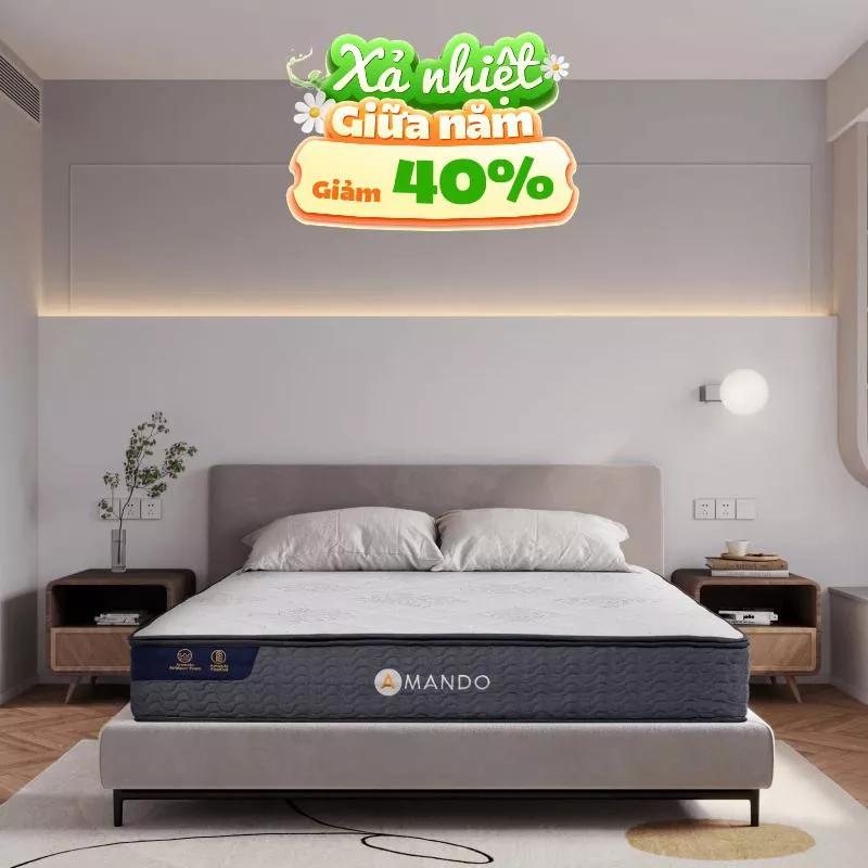 Nệm lò xo Amando Elite Original túi độc lập tiêu chuẩn khách sạn 5 sao dày 23cm - Ảnh 2