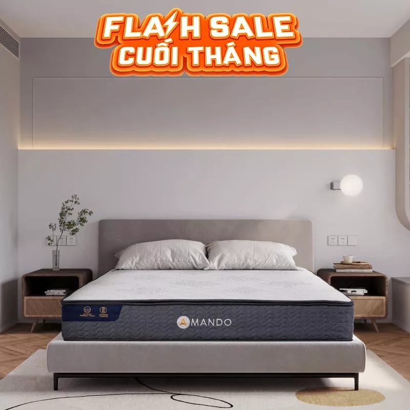 Nệm lò xo Amando Elite Original túi độc lập tiêu chuẩn khách sạn 5 sao dày 23cm - Ảnh 2
