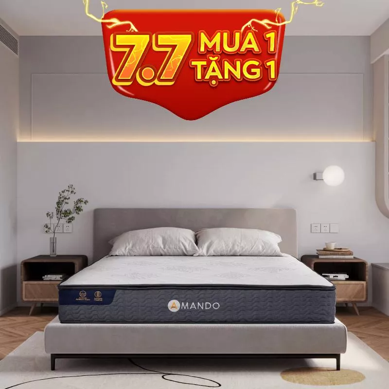 Nệm lò xo Amando Elite Original túi độc lập tiêu chuẩn khách sạn 5 sao dày 23cm - Ảnh 2