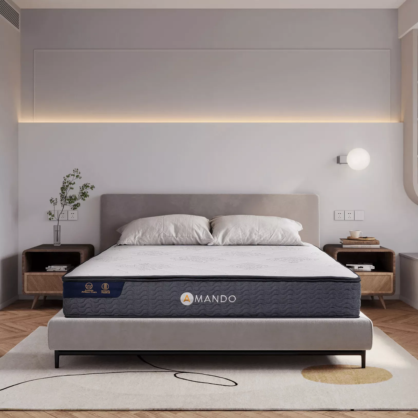 Nệm lò xo Amando Elite Original túi độc lập tiêu chuẩn khách sạn 5 sao dày 23cm - Ảnh 2