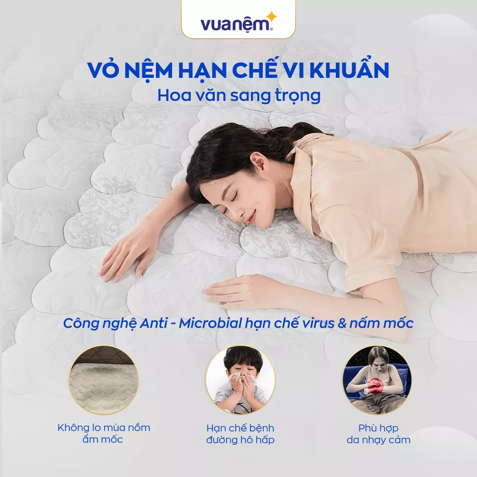 Nệm lò xo Amando Elite Original túi độc lập tiêu chuẩn khách sạn 5 sao dày 23cm - Ảnh 5