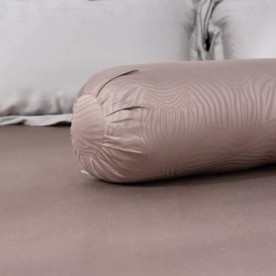 Bộ chăn ga Lụa tencel cao cấp Amando Lagom 5 chi tiết Màu Nâu - Ảnh 4