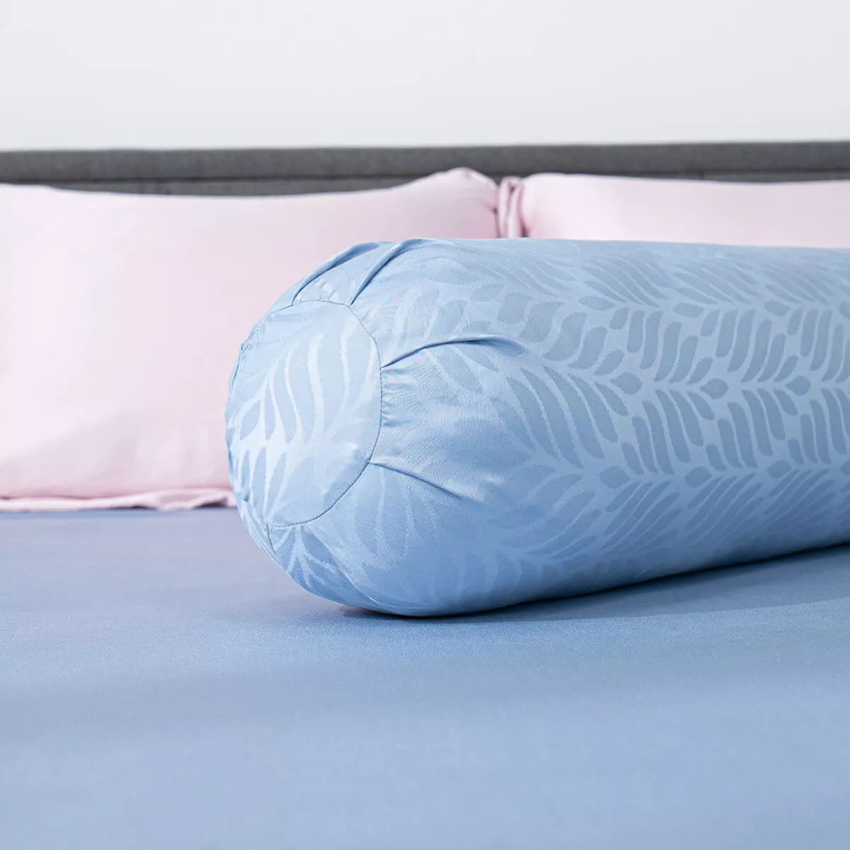 Bộ chăn ga Lụa tencel cao cấp Amando Lagom 5 chi tiết Màu Xanh dương - Ảnh 5